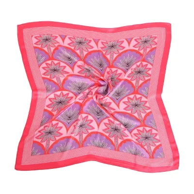 Fashion Print Square Silk Scarf