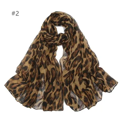 Fashion Leopard Print Long Scarf Shawl