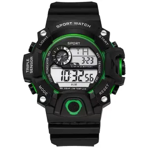 Men'S Fashion Simple Multi-Function Large Dial Electronic Watch