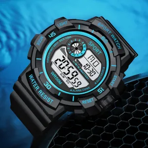 Fashion Waterproof Multi-Function Electronic Watch