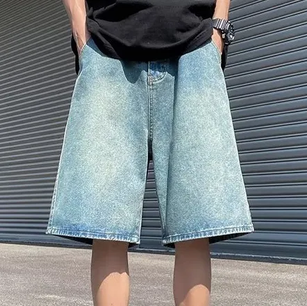 Men'S Fashion Casual Summer Simple Thin Denim Shorts