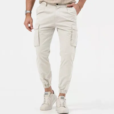 Men Fashion Casual Spring And Autumn Solid Color Jogger Pants
