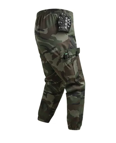 Men Fashion Casual Spring And Autumn Camouflage Loose Multi-Pocket Pants
