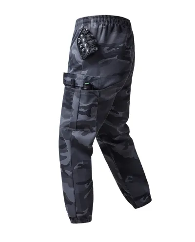 Men Fashion Casual Spring And Autumn Camouflage Loose Multi-Pocket Pants