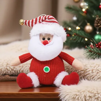 Christmas Cartoon Old Man Doll Snowman Doll Christmas Tree Pendant Hanging Ornament