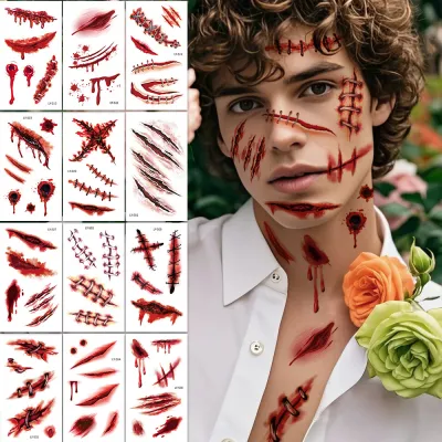 Halloween Scar Tattoo Face Paste Set