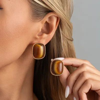 Vintage Geometric Blooming Resin Ring