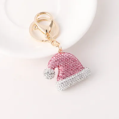Creative Christmas Series Rhinestone Keychain