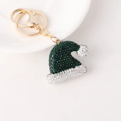 Creative Christmas Series Rhinestone Keychain