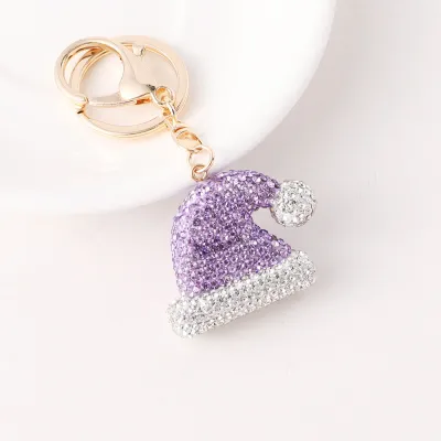 Creative Christmas Series Rhinestone Keychain