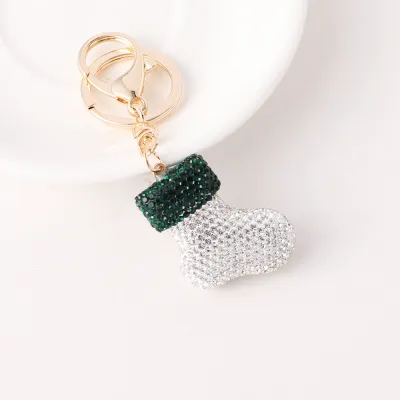 Creative Christmas Series Rhinestone Keychain