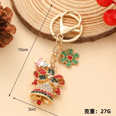 Creative Christmas Rhinestone Key Chain