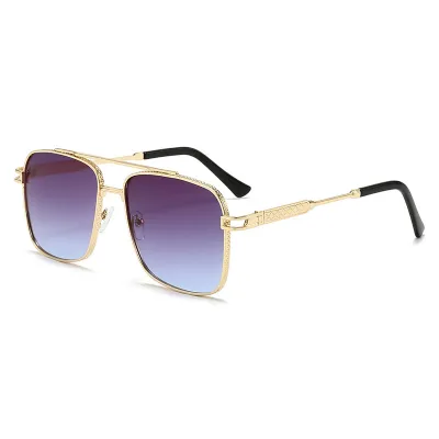 Men'S Fashion Casual Retro Double Beam Anti-Uv Sunglasses