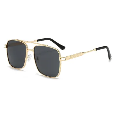 Men'S Fashion Casual Retro Double Beam Anti-Uv Sunglasses