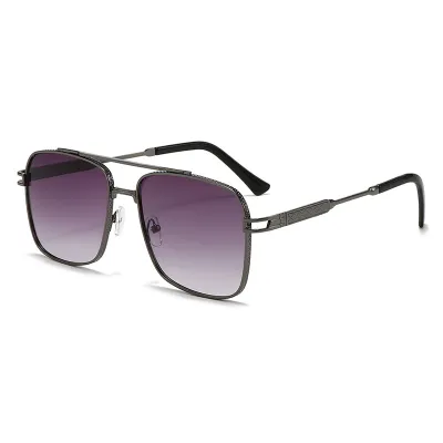 Men'S Fashion Casual Retro Double Beam Anti-Uv Sunglasses