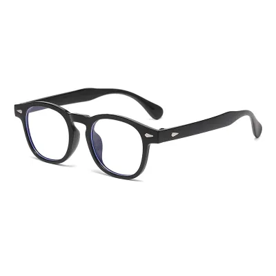 Men Fashion Retro Round Frame Rice Nail Sunglasses