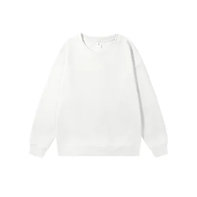 Men Fashion Casual Autumn Simple Solid Color Round Neck Long-Sleeve Sweatshirt
