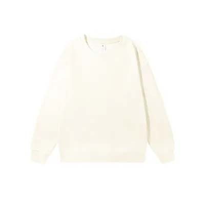 Men Fashion Casual Autumn Simple Solid Color Round Neck Long-Sleeve Sweatshirt