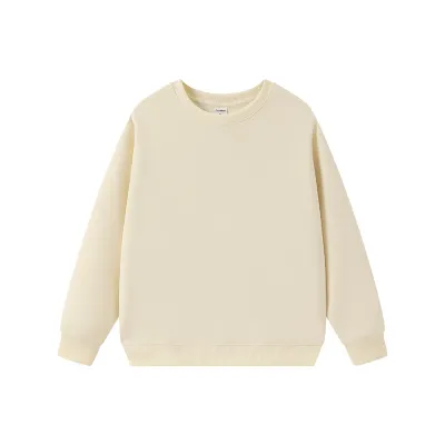 Men Fashion Casual Autumn Simple Solid Color Long-Sleeve Loose Sweatshirt