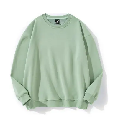 Men Fashion Casual Autumn And Winter Velvet Solid Color Round Neck Long Sleeve Loose Sweatshirt