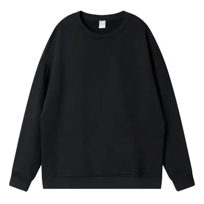 Men'S Fashion Casual Autumn And Winter Solid Color Long-Sleeve Loose Sweatshirt