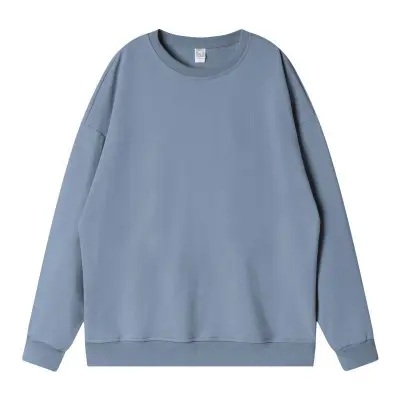 Men'S Fashion Casual Autumn And Winter Solid Color Long-Sleeve Loose Sweatshirt