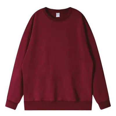 Men'S Fashion Casual Autumn And Winter Solid Color Long-Sleeve Loose Sweatshirt