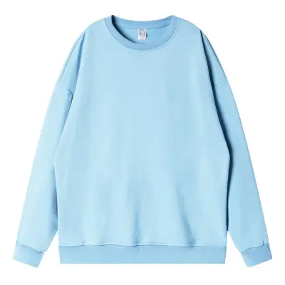 Men'S Fashion Casual Autumn And Winter Solid Color Long-Sleeve Loose Sweatshirt