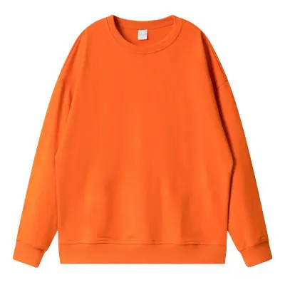 Men'S Fashion Casual Autumn And Winter Solid Color Long-Sleeve Loose Sweatshirt
