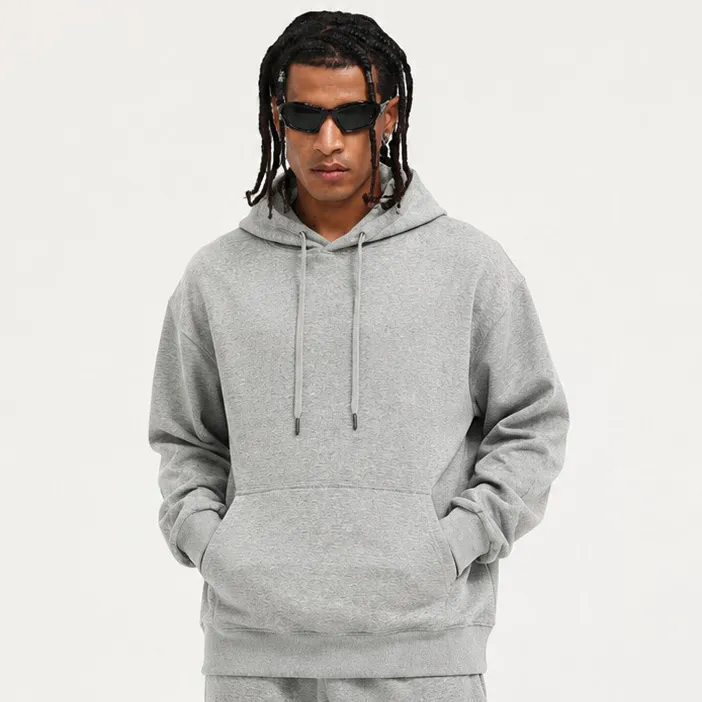 Men'S Fashion Casual Autumn Solid Color Long-Sleeve Loose Hoodies