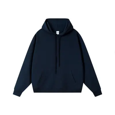 Men Fashion Casual Autumn Winter Solid Color Long-Sleeve Loose Hoodies