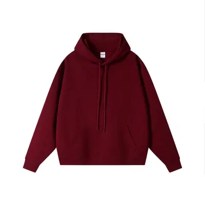 Men Fashion Casual Autumn Winter Solid Color Long-Sleeve Loose Hoodies
