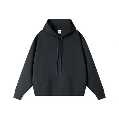 Men Fashion Casual Autumn Winter Solid Color Long-Sleeve Loose Hoodies
