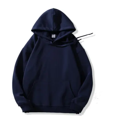 Men Fashion Casual Autumn And Winter Solid Color Velvet Long Sleeve Loose Hoodies