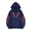 Navy Blue with Red