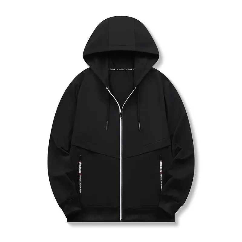 Men'S Fashion Solid Color Autumn And Winter Fleece-Lined Warm Coat