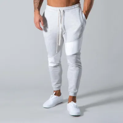 Men Fashion Casual Color Block Cotton Pants