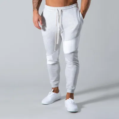 Men Fashion Casual Color Block Cotton Pants