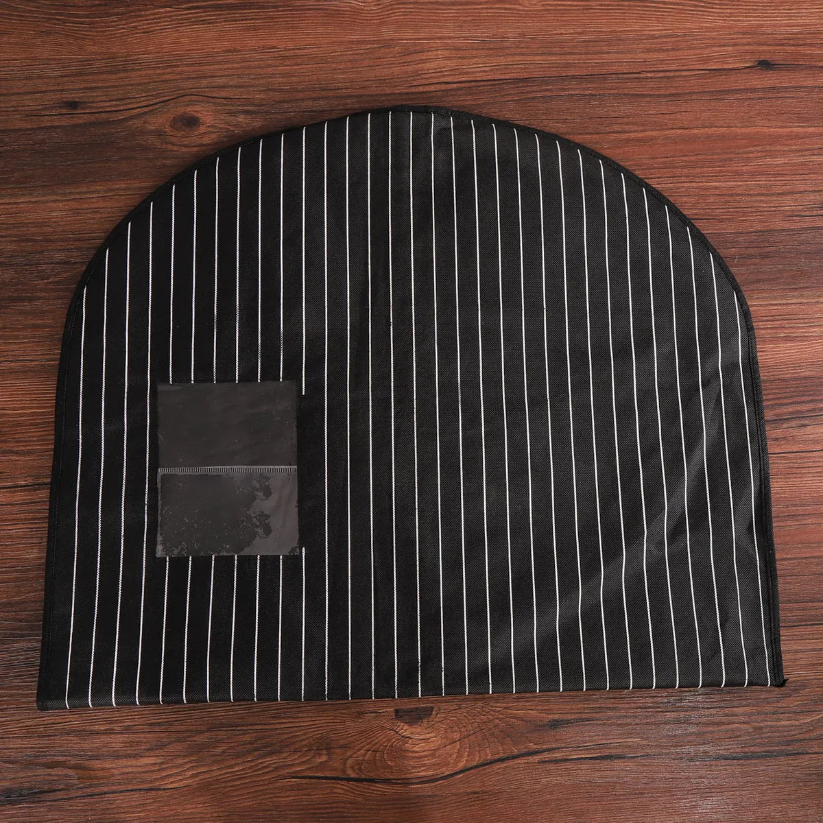 Simple Non-Woven Stripe Folding Hangable Clothes Dust Cover Suit Garment Bag