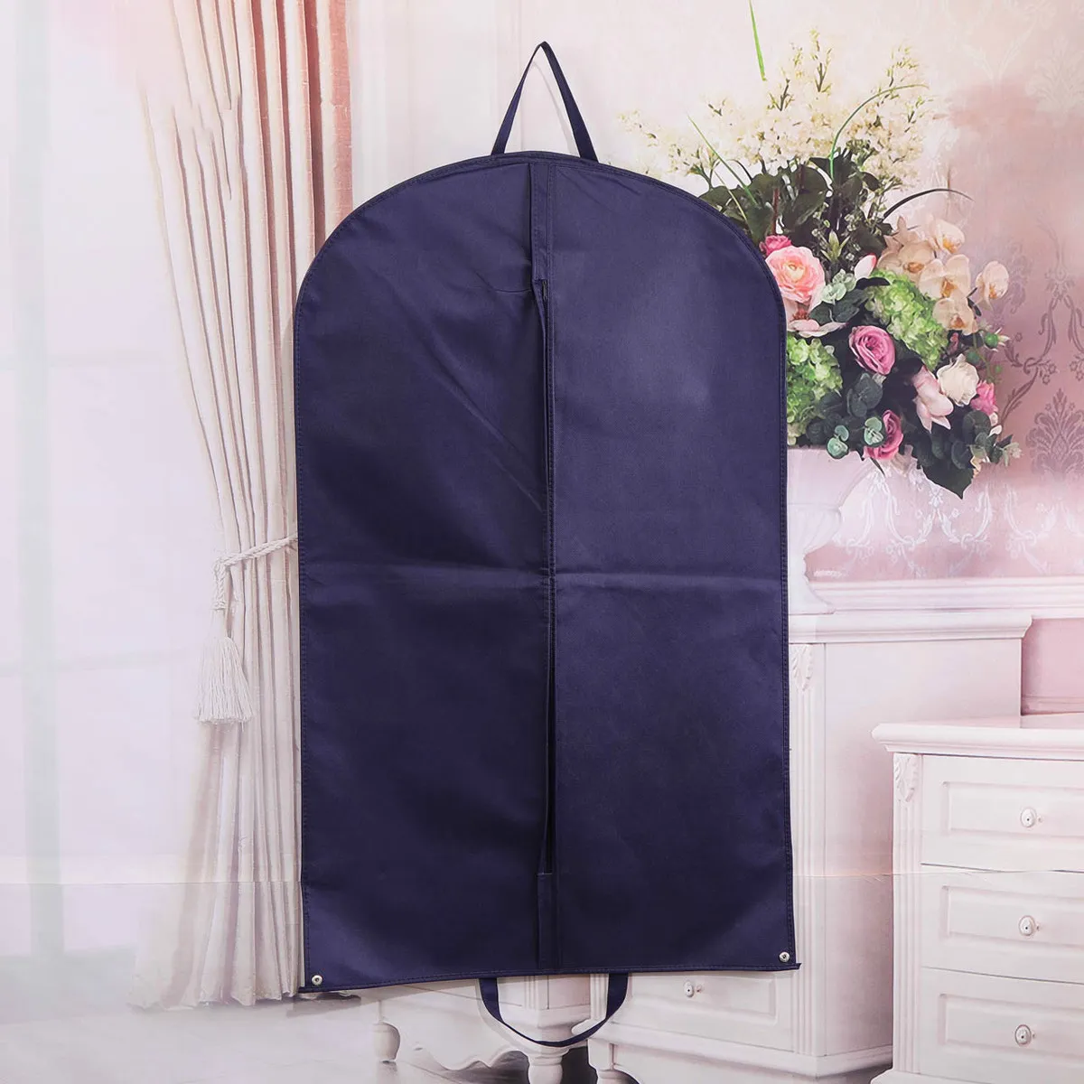 Simple Oxford Cloth Folding Hangable Clothes Dust Cover Suit Garment Bag
