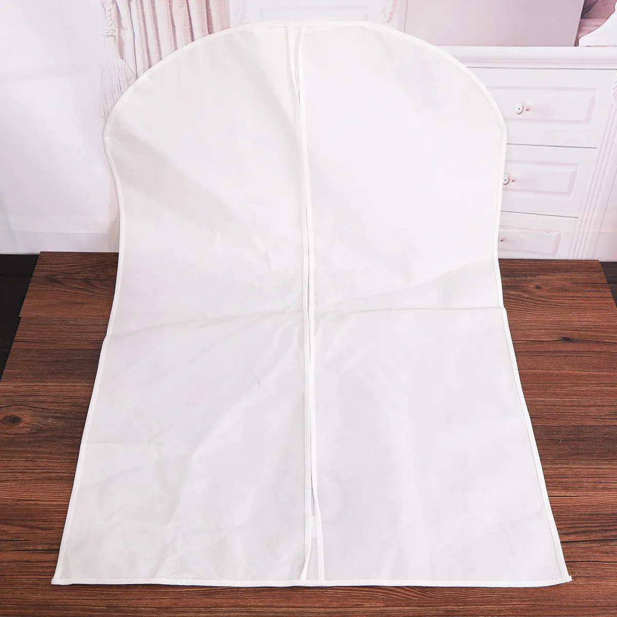Simple Non-Woven Folding Hangable Clothes Dust Cover Suit Garment Bag