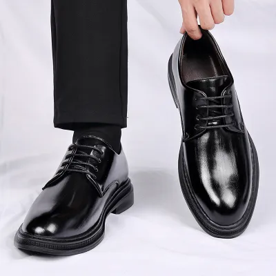 Men’S Fashion Business Pointed Toe Leather Shoes