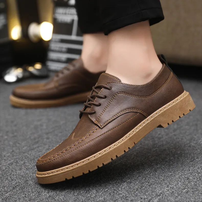 Men'S Fashion Causal Business Leather Shoes