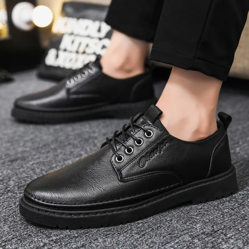 Men'S Fashion Casual Soft Bottom Leather Shoes
