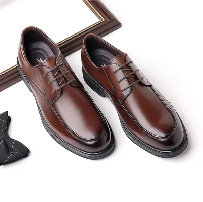Men'S Fashion Casual Business Soft-Soled Leather Shoes