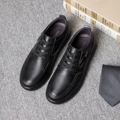 Men'S Fashion Casual Non-Slip Wear-Resistant Leather Shoes