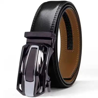 Men'S Fashion Casual Business Two-Layer Cowhide Belt