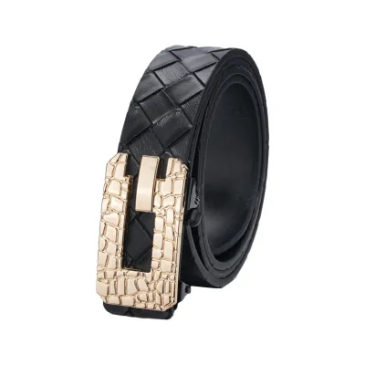 Men'S Fashion Business Casual Automatic Buckle Belt