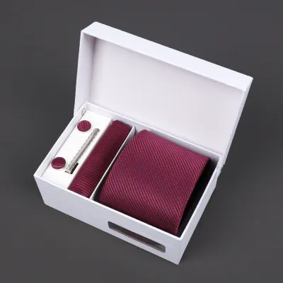 Men'S Fashion Business Jacquard Embroidery Tie Gift Box