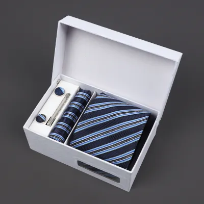 Men'S Fashion Business Jacquard Embroidery Tie Gift Box